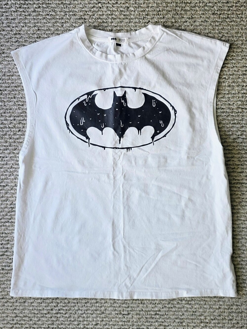 BATMAN X SHEIN Men Casual Bat Printed Tank Top For Summer, 2000s Style